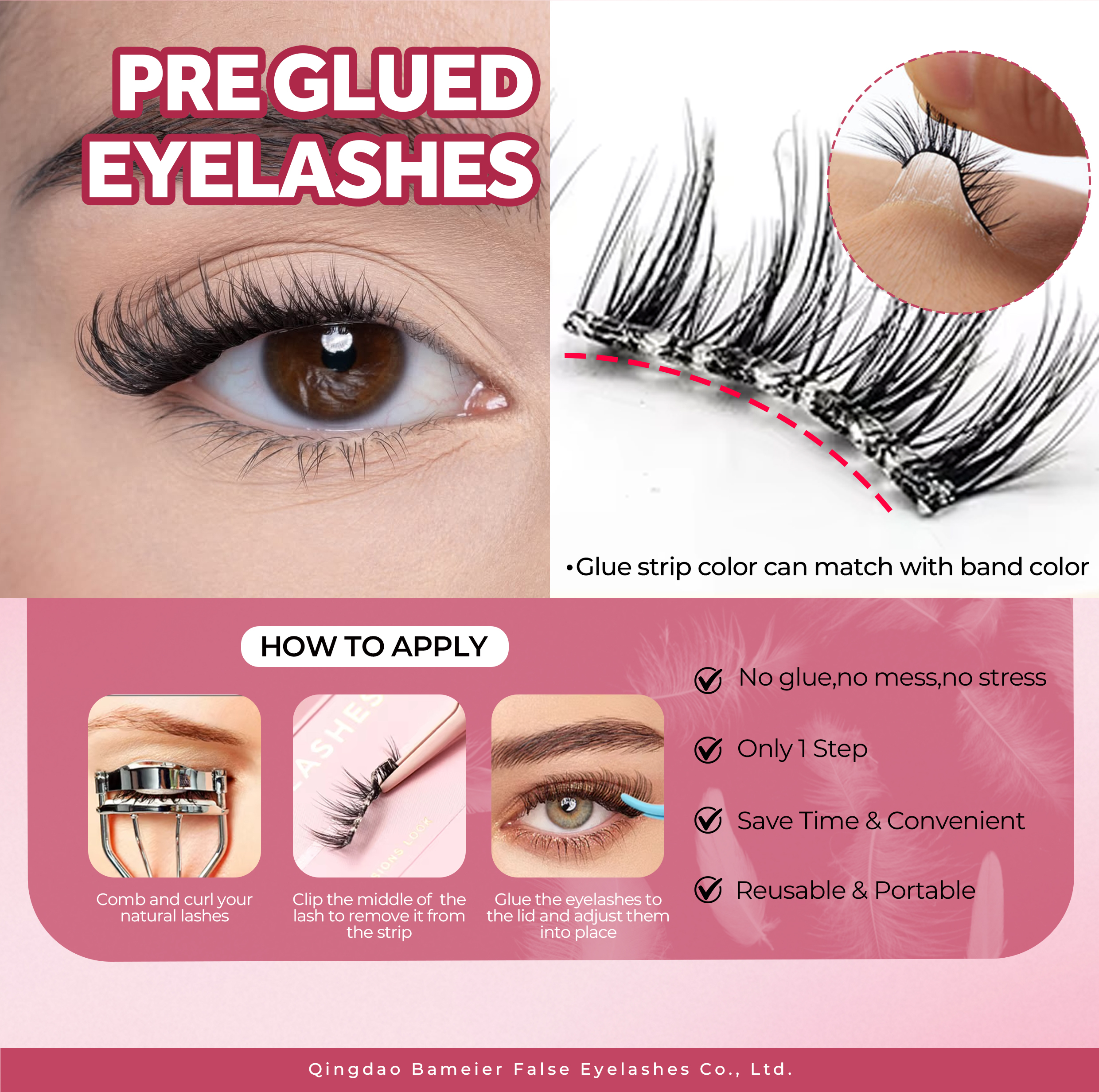 press on lash