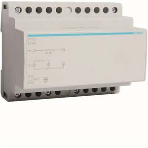 ST315 Personalizzabile con Trasformatore di Sicurezza Hagers 230V - 12 - 24V AC 63VA 6 Moduli DIN - Product Image 1