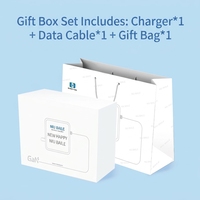 Chargeur rapide NIUBAILE PD3.1 Gan Material 65W avec 2 ports Type-C pour téléphone portable, câble USB, produits intelligents, accessoires pour téléphone