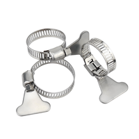 Collier de serrage papillon en acier inoxydable 304 avec mini-boulons de type collier de serrage inclus pour l'exploitation minière et l'industrie générale