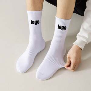 Design Low MOQ High Quality Professional Socks Printing Logo Knitted High Quality Breathable Sport Socks - Product Image 1