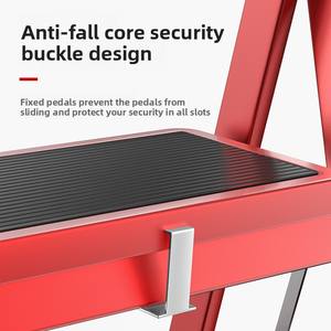 Fabriek Directe Verkoop Moderne Stalen Combinatie Ladders Hotel Opvouwbare Verdikte 12 Stappen 150Kg Laadvermogen Multifunctioneel - Product Image 4