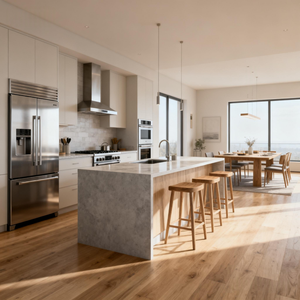 การออกแบบวิลล่าริมชายฝั่งเพื่อการมองเห็นสู่ทะเลที่กว้างขวาง พร้อมสวนในลานภายในที่ป้องกันลม - Product Image 4