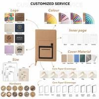 Carnet de notes personnalisé de haute qualité avec poche pour téléphone, en cuir PU, pour le bureau et les affaires