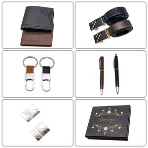 Men's Christmas <b>Watch</b> Wallet Belt Pens Luxury Set Gift With Box - Product Image 3