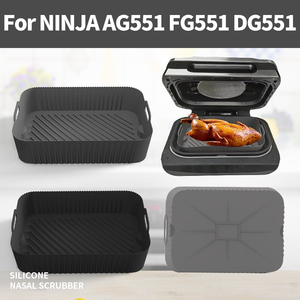 Friteuse à air réutilisable en silicone de qualité alimentaire Marmite carrée pour la cuisson au four Plats de cuisson en papier jetables Panier à four - Product Image 2