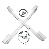 Support de câble en acier galvanisé à chaud pour câbles de rechange ADSS OPGW, fixation sur poteau