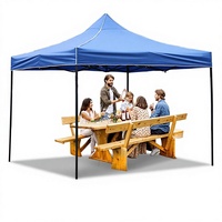 Tente pliante portable avec logo personnalisé, imperméable, structure en acier, tissu Oxford, pour publicité, événements, salons professionnels, auvent, gazebo