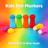 Marqueurs Superdots mignons à points, prix abordable, 20 ml, 18 mm, non toxiques, super lavables, pour enfants, peinture, graffiti, bingo, marqueurs dauber