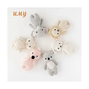 Knit Kids Toy Wholesale Knitted Plush Toy Baby Soft Toys Nordic Dolls Woodland Animals Stuffed Doll