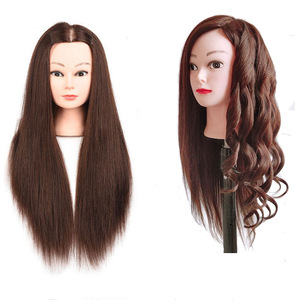 Cabeza de Maniquí con 80% de Cabello Real, en Oferta, para Peluquería Profesional, Cabeza de Muñeca para Entrenamiento de Cosmetología - Product Image 2