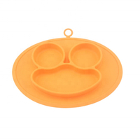 Vaisselle en silicone écologique de 11.5 pouces pour enfants nouveau design classique assiette jetable vaisselle en silicone personnalisable