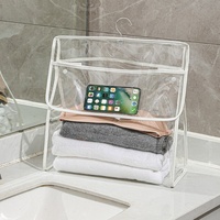 Sac de rangement suspendu pour salle de bain domestique, organisateur de vêtements pour dortoir, grande capacité, étanche, portable, style nordique