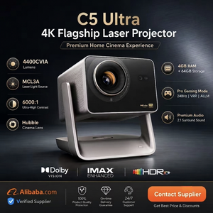 S-C5 Ultra 2026 Nuevo Proyector Láser C5 Ultra <span class=keywords><strong>4K</strong></span>, Cine en Casa <span class=keywords><strong>4K</strong></span> UHD Tri-Láser, 4400 Lúmenes CVIA, Proyector DLP Portátil - Product Image 1
