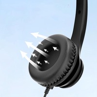 Headset Gaming Grosir dengan Mikrofon, Headset Berkabel 3.5mm Murah yang Dapat Disesuaikan untuk Gamer dan Kantor