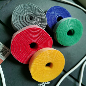 7 표준 색상 양면 몰드 후크 및 벨루어 루프 밴드 테이프 얇은 헤비 듀티 백 투 백 셀프 그립 후크 및 루프 - Product Image 5