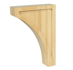 Corbeaux en bois massif de style mid-century, 9 pouces, surface lisse, durables, écologiques, installation facile - Product Image 4