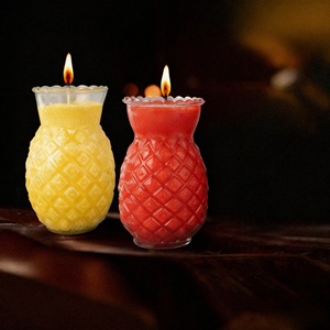 Bougie parfumée personnalisée de haute qualité avec logo Vente en gros Bougie votive Ghee Cire de paraffine Cire d'abeille Cire de soja - Product Image 6