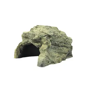 Multiple Styles Snake Hides And Caves Resin Reptile Hideout Rock For Bearded Dragon