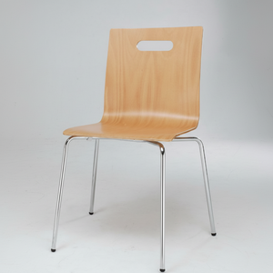 Juego moderno de mesa de comedor cuadrada de 4 piezas con sillas de madera, diseño apilable CHAO CHING para muebles de cocina para el hogar - Product Image 1