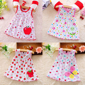 Hongbo 2026 estate lusso Smocked Baby First compleanno ragazze abiti 0-12 <span class=keywords><strong>mesi</strong></span> graziosi abiti stampati senza maniche - Product Image 3