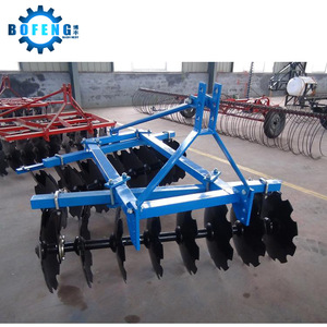 Bofeng Disc Harrow 16 Blades Blue Farm <b>Cultivator</b> For Tractor Mounting - Product Image 1