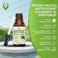 Gotas Líquidas de Guanábana de Marca Privada 60ml, Suplementos Multivitamínicos, Extracto Líquido de Guanábana en Gotas