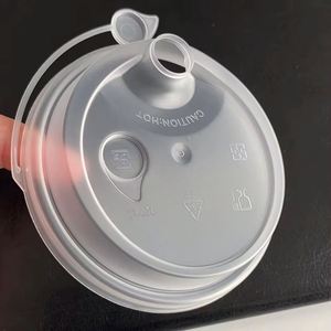 Excellent Quality New Arrival Factory Price 90/98mm Diameter Eco-Friendly Plastic PP Leakproof Conjoined Cup Lid for Boba <b>Milk</b> - Product Image 3