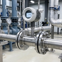 Débitmètre à turbine en acier inoxydable avec affichage numérique, capteur de débit volumétrique OEM Weiman KZ001 pour eau, vapeur, diesel, méthanol