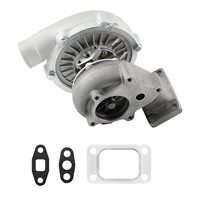 MaXpeedingrods Turbocompresseur universel T3T4 T04E A/R .50 Turbine A/R. Turbocompresseur à bride T3 63 400+HP