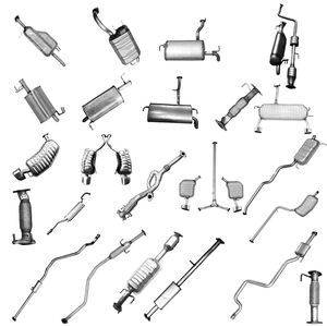 Заводской автомобильный глушитель для Hyundai Ix35 Tucson Kia Sportage Sorento Santa Fe Sonata NF Elantra Cerato выхлопная труба 2003-2018 - Product Image 2