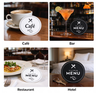 Carte de menu numérique en acrylique NFC, consultation sans contact, étanche, 13,56 MHz, pour commande sans contact, restaurant, hôtel, fournisseur en gros, stock disponible, prêt à expédier