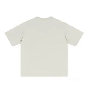 100% algodón 255g tejido alto Casual de gran tamaño para hombre Camiseta cómoda antiácaros Cool <span class=keywords><strong>Zone</strong></span> diseño sólido en blanco - Product Image 2