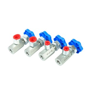 วาล์วควบคุมการไหล KF-L8 ขนาด 8 มม. ทำจากเหล็กกล้าคาร์บอน สำหรับผลิตภัณฑ์น้ำมัน ติดตั้งแบบท่อ - Product Image 4