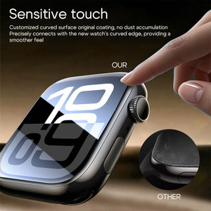 Protector de Pantalla de Vidrio Templado 9H de Fácil Instalación para Reloj 40/41/42/<span class=keywords><strong>44</strong></span>/45/46mm 2.5D Antipolvo, Antiarañazos y Antihuellas - Product Image 5