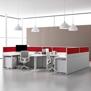 Tùy chỉnh hiện đại mở không gian làm việc Modular coworking nhân viên văn phòng làm việc trạm văn phòng cubicle Máy Trạm trung tâm cuộc gọi với ngăn kéo - Product Image 3