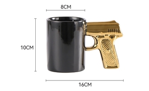 Tasse à café/eau en céramique personnalisée 350 ml en forme de handball 3D, directement de l'usine, pour cadeau de la fête des pères - Product Image 6
