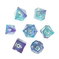 DND Table Tour of Fantasy Tabletop RPG COC Run TRPG Suludo Color Quicksand Epoxy Resin Interactive Dice Method Set
