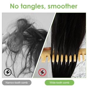 Wholesale Custom Portable Eco-friendly Bamboo Hair <b>Brush</b> <b>Detangling</b> Comb Air Cushion Biodegradable Natural Wooden Travel - Product Image 2