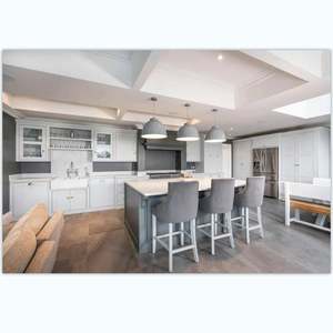 YAMAN European Antique Kitchen <b>Cabinet</b> With <b>Tall</b> Wall Kitchen <b>Cabinet</b> - Product Image 4