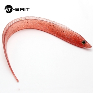 15cm 28cm barca pesca nastro bianco pesce trasparente coda di capelli morbido pesce pesca pesca esche artificiali anguilla <span class=keywords><strong>per</strong></span> il luccio - Product Image 3