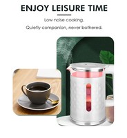 Bouilloire électrique premium 1500W avec lampe LED, sans BPA, grande capacité 2,3L, pour la maison et le bureau