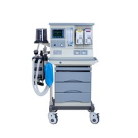 Machine d'anesthésie mobile d'équipement médical portative la machine d'anesthésie avec deux vaporisateurs pour l'usage de chirurgie d'ICU