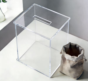 Caja <span class=keywords><strong>de</strong></span> <span class=keywords><strong>Opiniones</strong></span> y Votaciones Moderna y Personalizable, Transparente, Resistente al Agua y Reutilizable para Eventos <span class=keywords><strong>de</strong></span> Caridad e Iglesias - Product Image 2