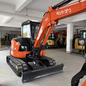 รถขุดขนาดเล็ก Kubota U55-5 น้ำหนัก 5.5 ตัน พร้อมบุ้งกี๋ขุด สีส้ม - Product Image 4
