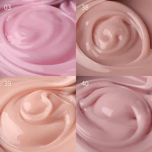 Gel de construction pour ongles rose bébé 50 ml, sans HEMA ni TPO, auto-nivelant, pour extension d'ongles UV LED - Product Image 4