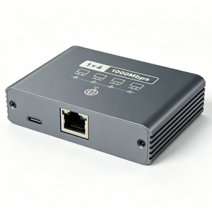 Répartiteur Ethernet Gigabit 1 entrée 4 sorties, Commutateurs réseau, Diviseur de port LAN RJ45 1000 Mbps pour équipements de bureau à domicile et ordinateurs de bureau, En stock - Product Image 6