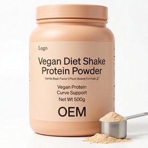 Poudre de protéines pour shake diététique personnalisé, végétalienne, certifiée GMP, pour le soutien de la courbe corporelle et le développement musculaire féminin, qualité supérieure, vente en gros, OEM, délai de livraison rapide - Product Image 1