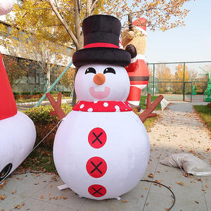 2.5m çılgın yaramaz şişme noel kardan adam dev havaya uçurmak noel özelleştirilmiş Xmas şişme kardan adam modeli - Product Image 1
