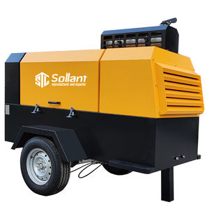 निर्माण उपकरण किराये के बेड़े के लिए किराये ग्रेड डीजल मोबाइल कंप्रेसर 8-10 बार भारी शुल्क चेसिस - Product Image 6